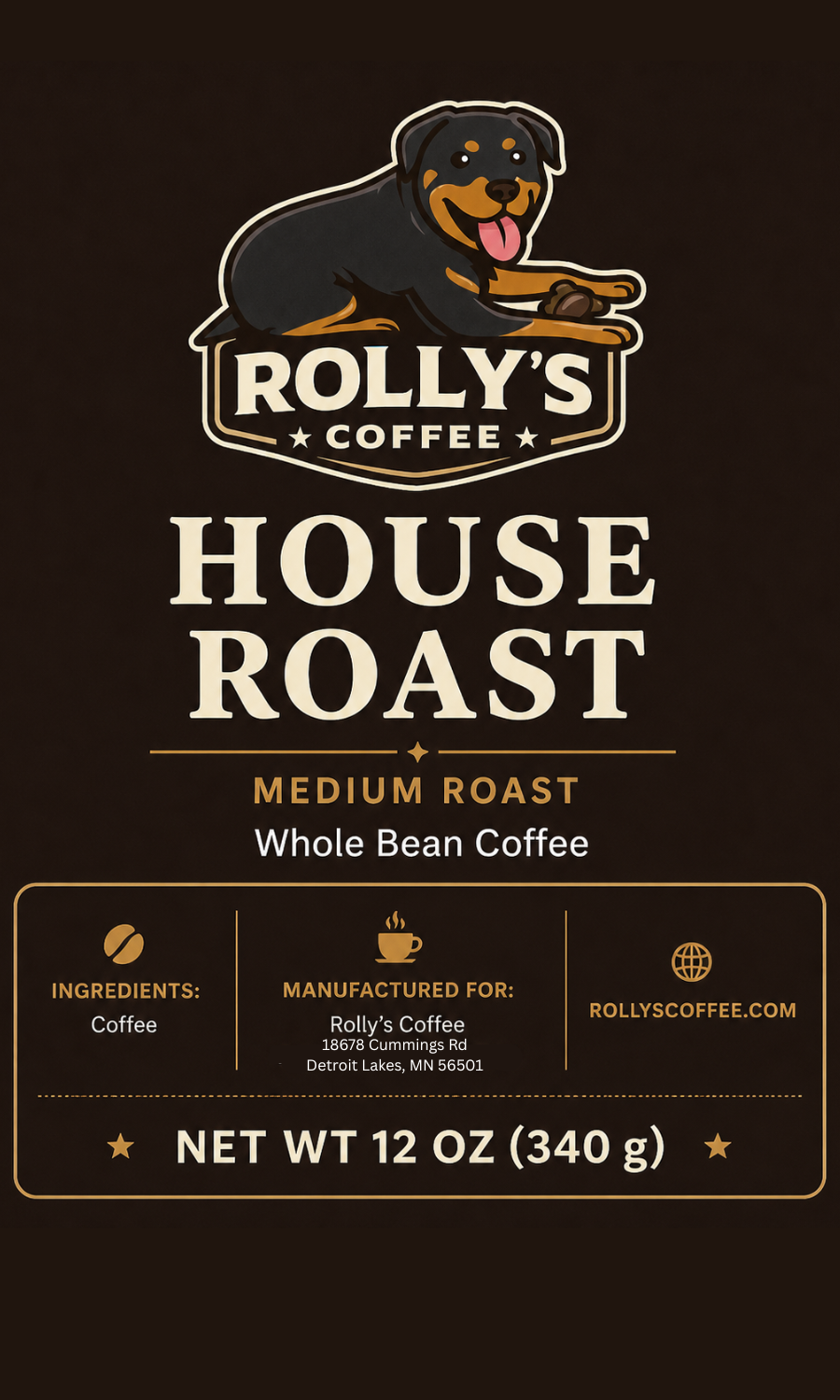 Rolly's House Roast (Medium Roast)