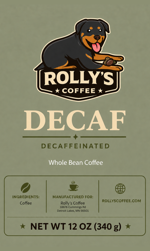 Rolly's Decaf (Decaffeinated Coffee Roast)